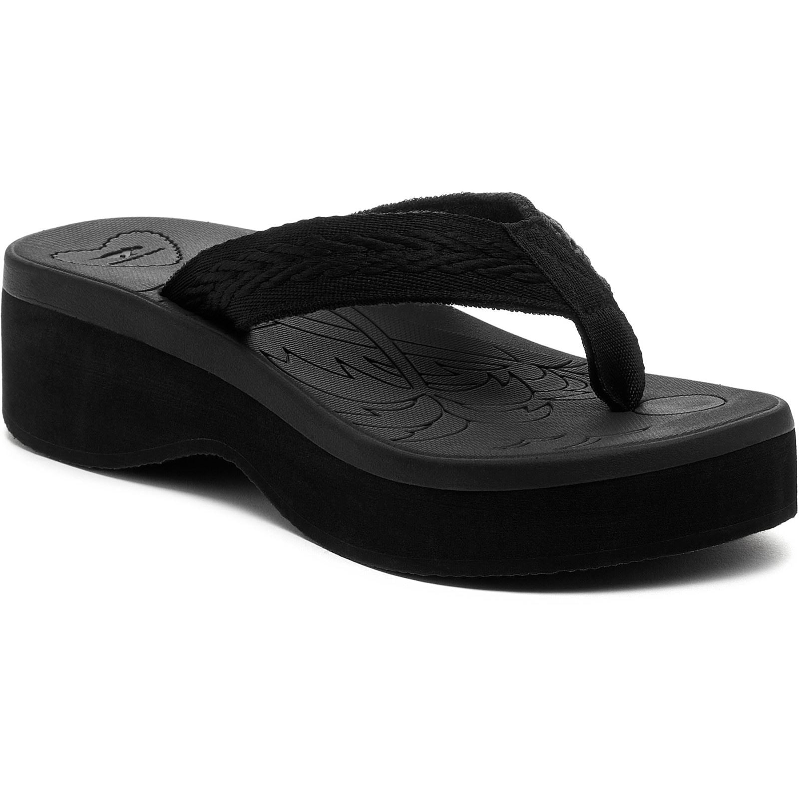 Rocket Dog Tizzy Webbing Damen Sandalen Aus Textil In Schwarz