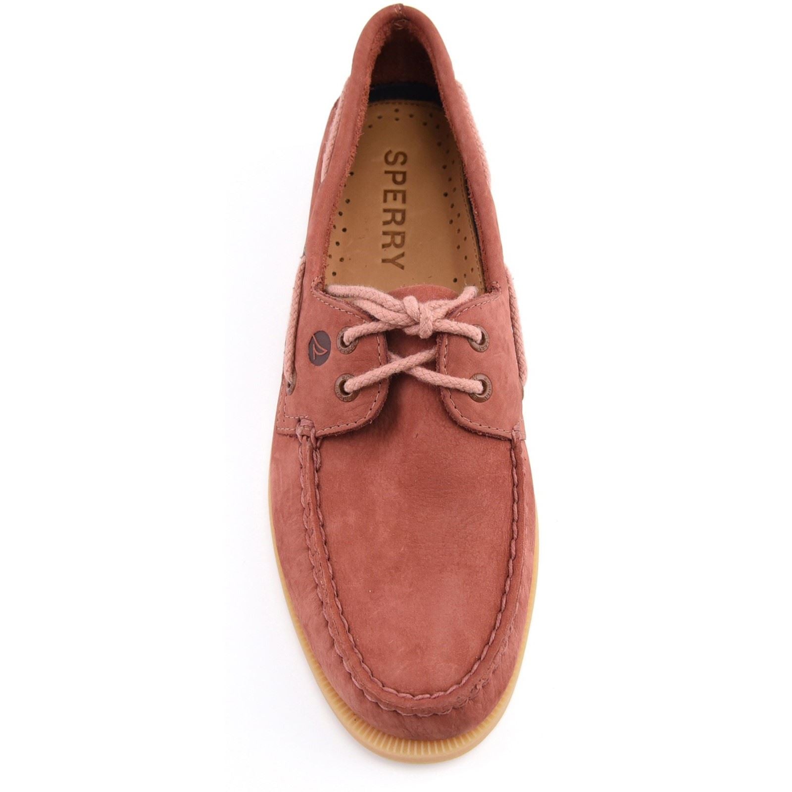 Sperry Authentic Original Herren Bootsschuhe Aus Rotem Leder