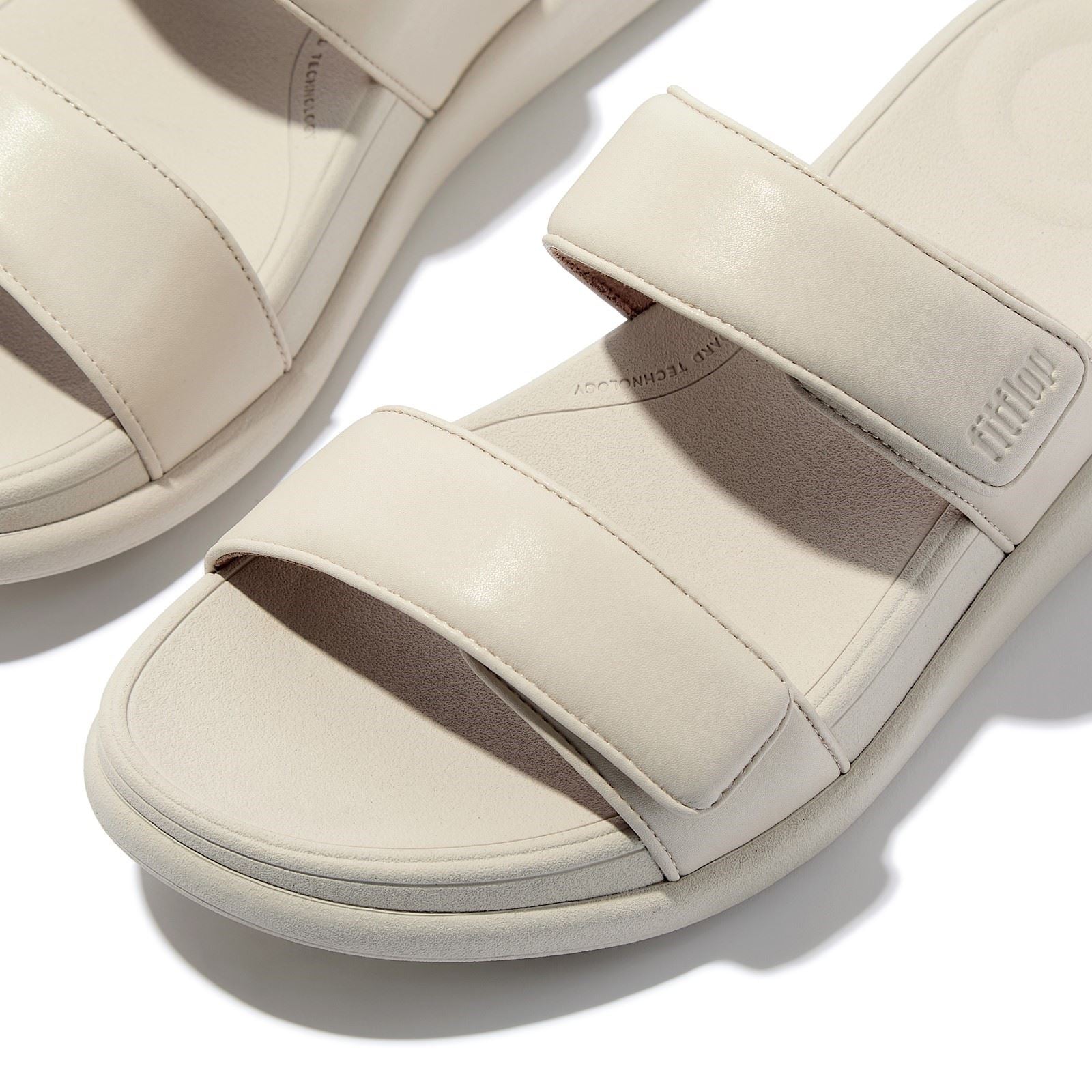 Fitflop F-Mode Go Polyurethan Damen Sandalen Paris Beige