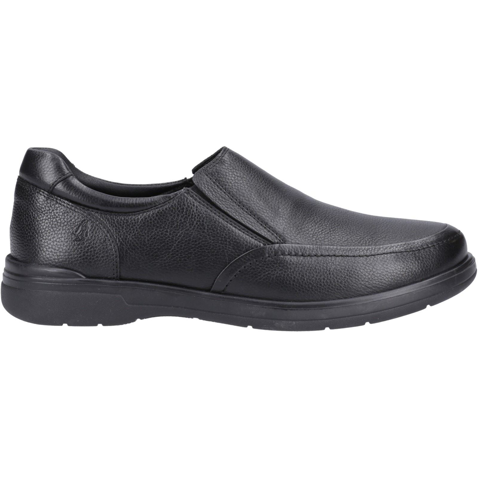 Hush Puppies Matthew Leder Herren Schwarze Mokassins