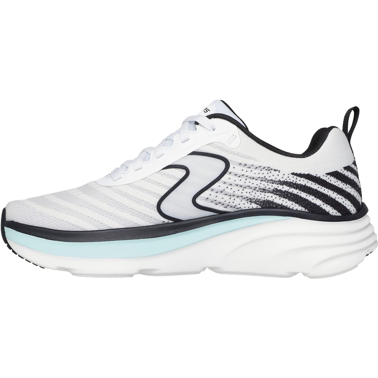 Skechers Performance D'Lux Vapor Gallor Textile Herren Sneaker In Weiß/Schwarz