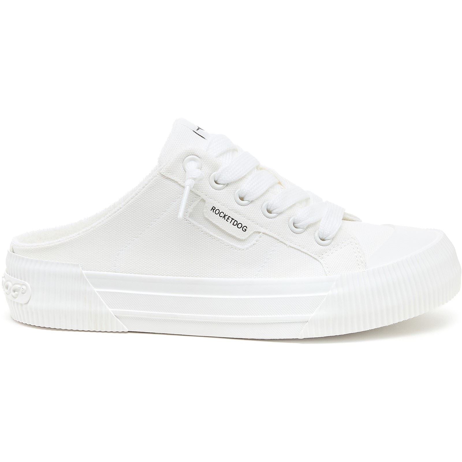 Rocket Dog Cheery Mule Canvas Textile Damen Weiß Mules