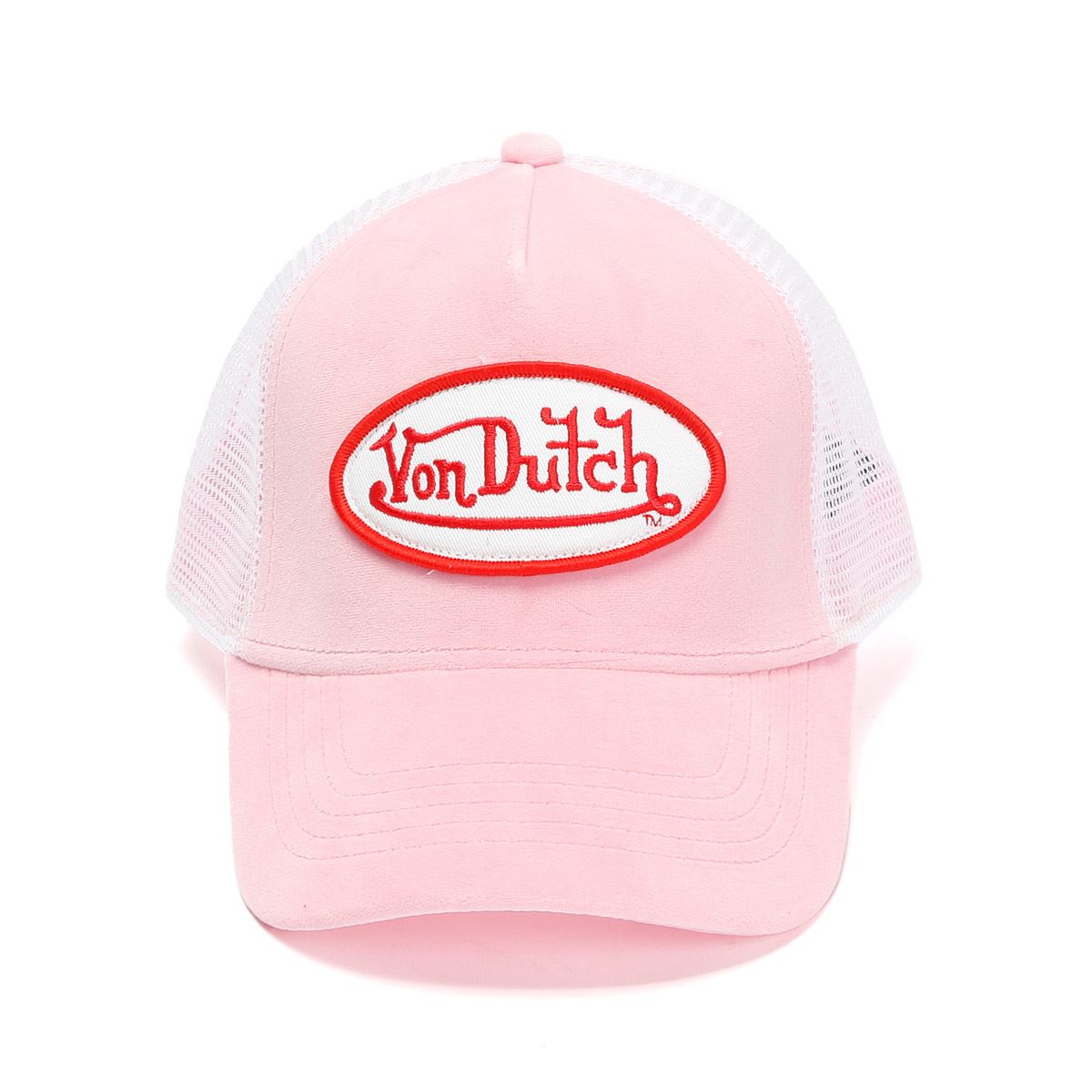 Von Dutch Velvet Trucker Baumwollene Rosa Kappen
