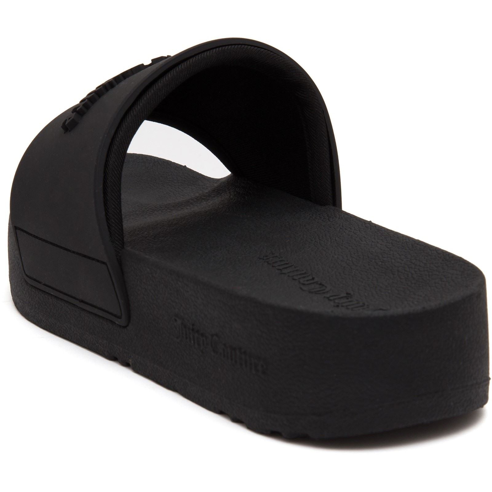 Juicy Couture BREANNA Damen Schwarz-Gummisandalen