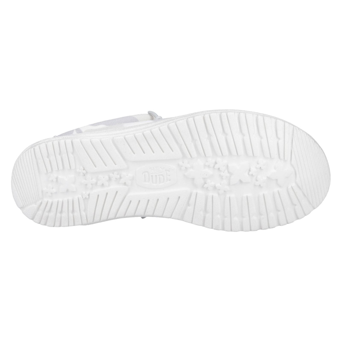 HEYDUDE Wally Washed Camo Herren Wüstentarnmuster Bootsschuhe In Graustufen