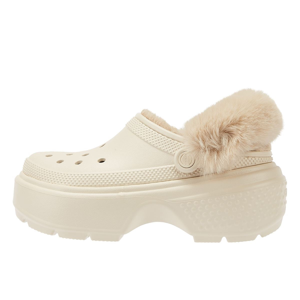 Crocs Stomp Gefütterte Clog-Sandalen Für Damen In Beige