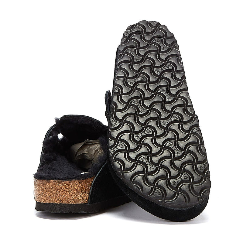 Birkenstock Boston Shearling Schwarz Hausschuhe