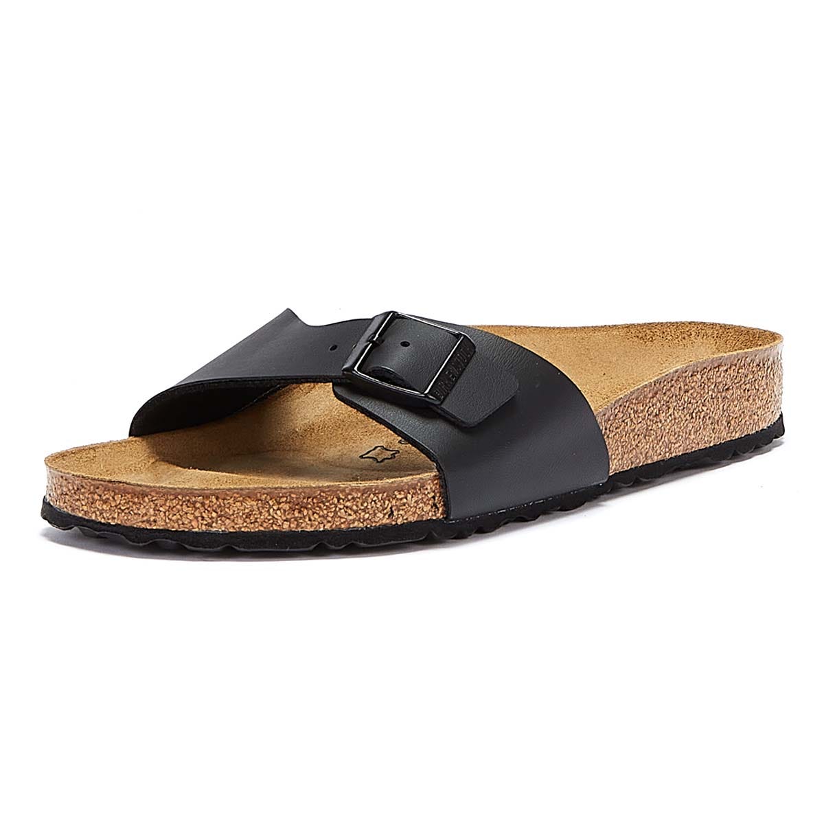 Birkenstock Madrid Birko Flor Damen Schwarz Sandalen