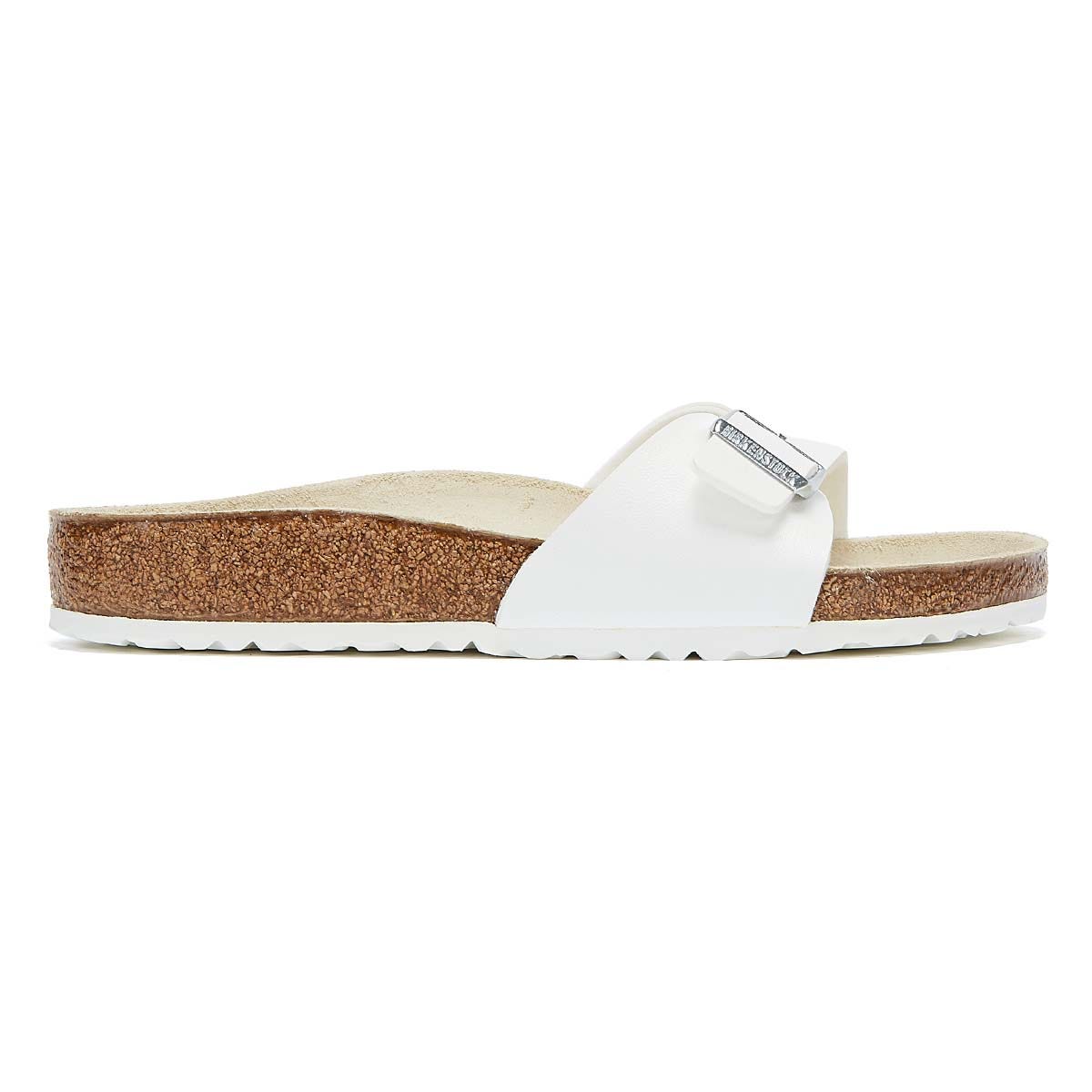 Birkenstock Madrid Birko Flor Damen Weiße Sandalen