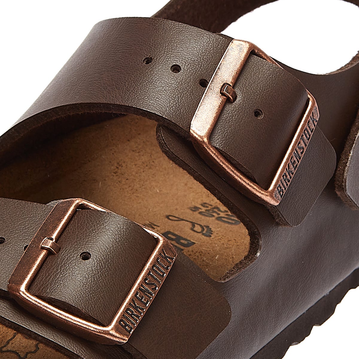 Birkenstock Milano Birko Flor Dunkelbraun Sandalen