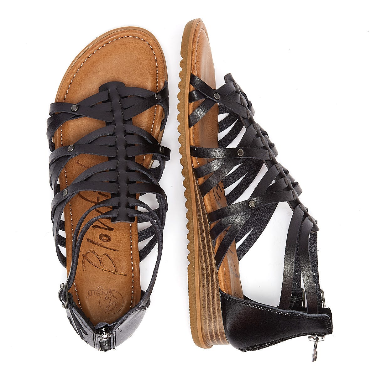 Blowfish Malibu Bloomy Womens Schwarze Sandalen