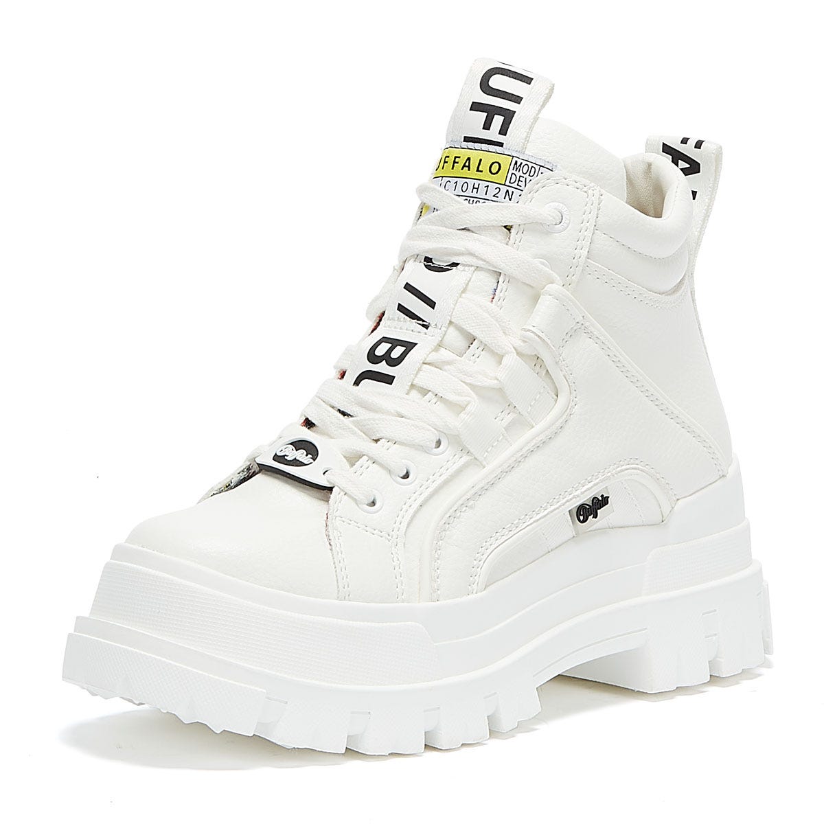 Büffel Aspha Mid NC Damen Weiß Stiefel