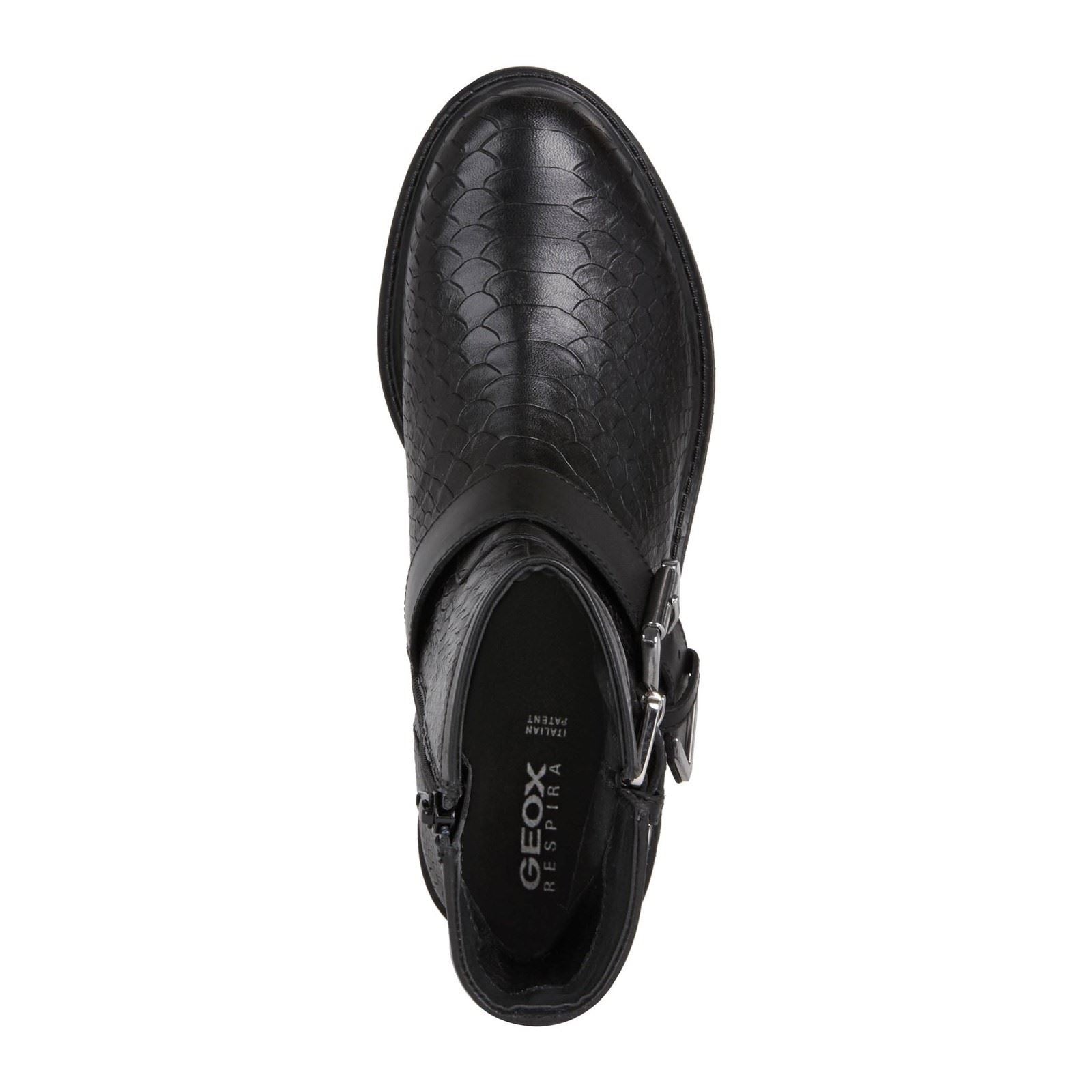 Geox Hoara Rindsleder Damenstiefel In Schwarz