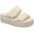 Crocs Brooklyn Buckle Low Wedge Damen Sandstein Sandalen