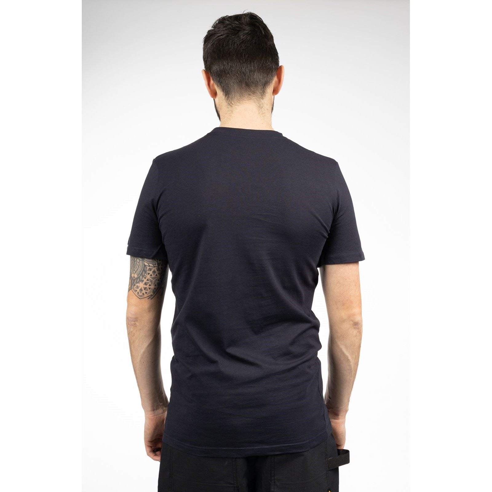 Caterpillar Essentials Short Sleeve Baumwoll Herrenblaue T-Shirts Mit Kurzen Ärmeln