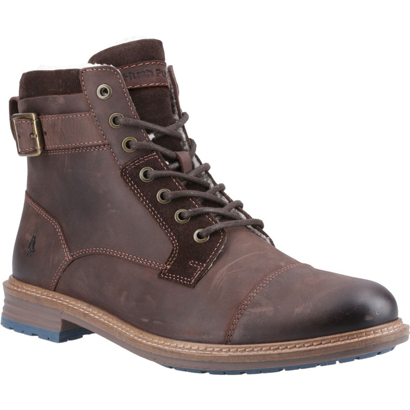 Hush Puppies Jordan Herren Leder Stiefeletten in Braun