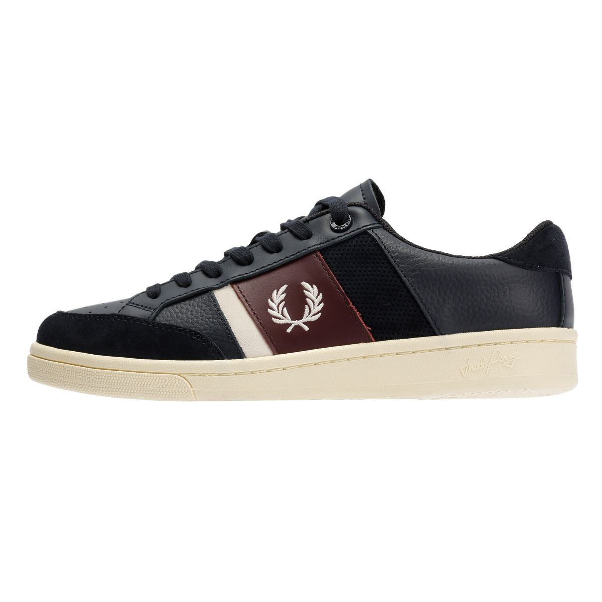 Fred Perry B725 Leder Herren Blaue Sneakers