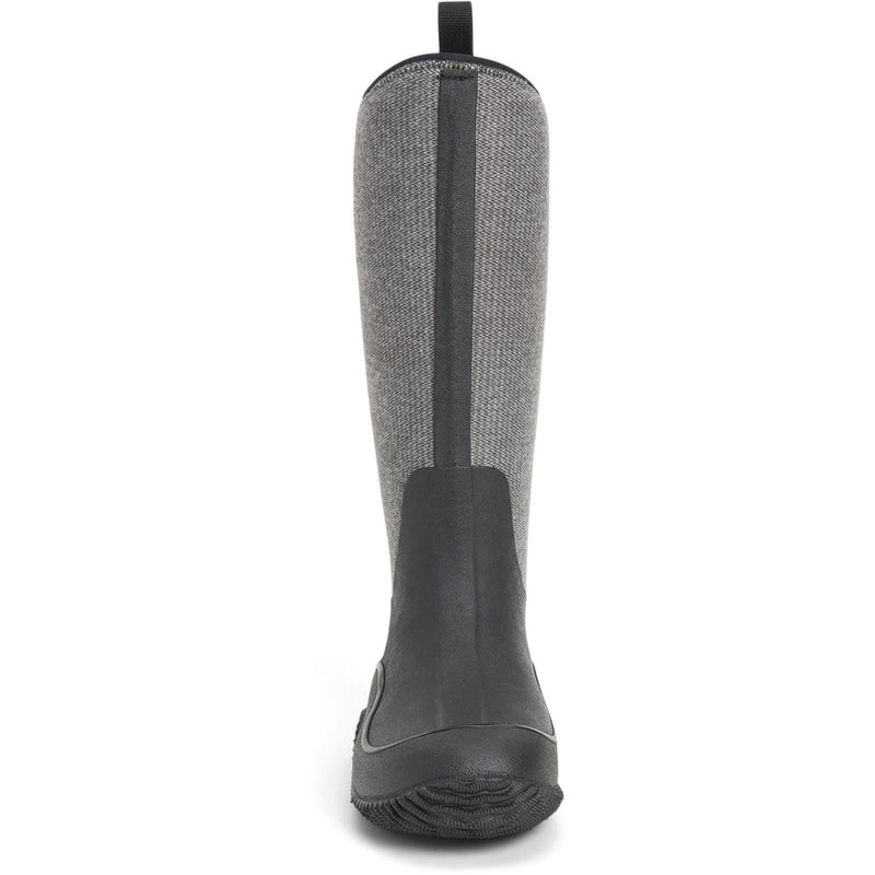 Muck Boots Hale Gummistiefel Schwarz Mit Flauschigem Hahnentrittmuster
