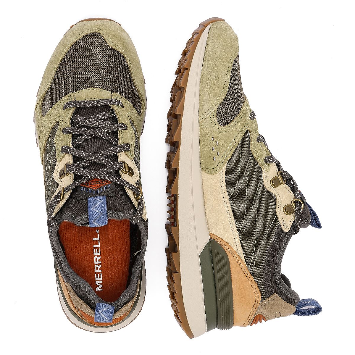 Merrell Alpine 83 Recraft Herren Olivgrün/Mehrfarbige Stoff-Sneakers