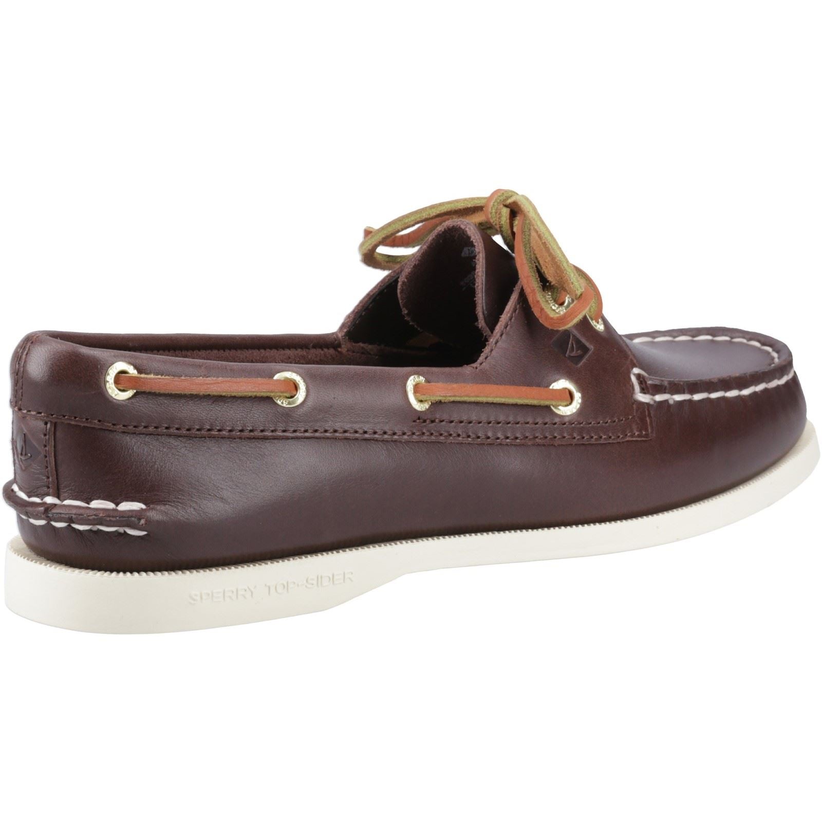 Sperry Authentic 2 Eye Leder Herren Braune Bootsschuhe