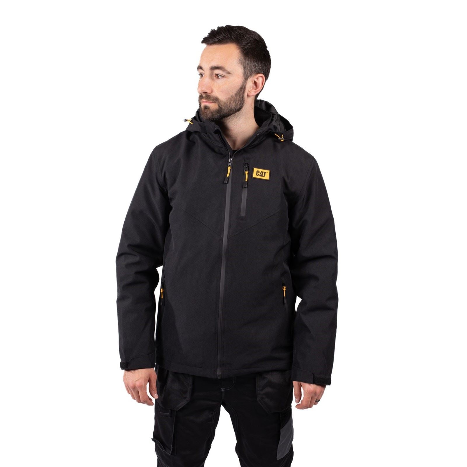 Caterpillar Lightweight Insulated Herren Schwarze Pufferjacke