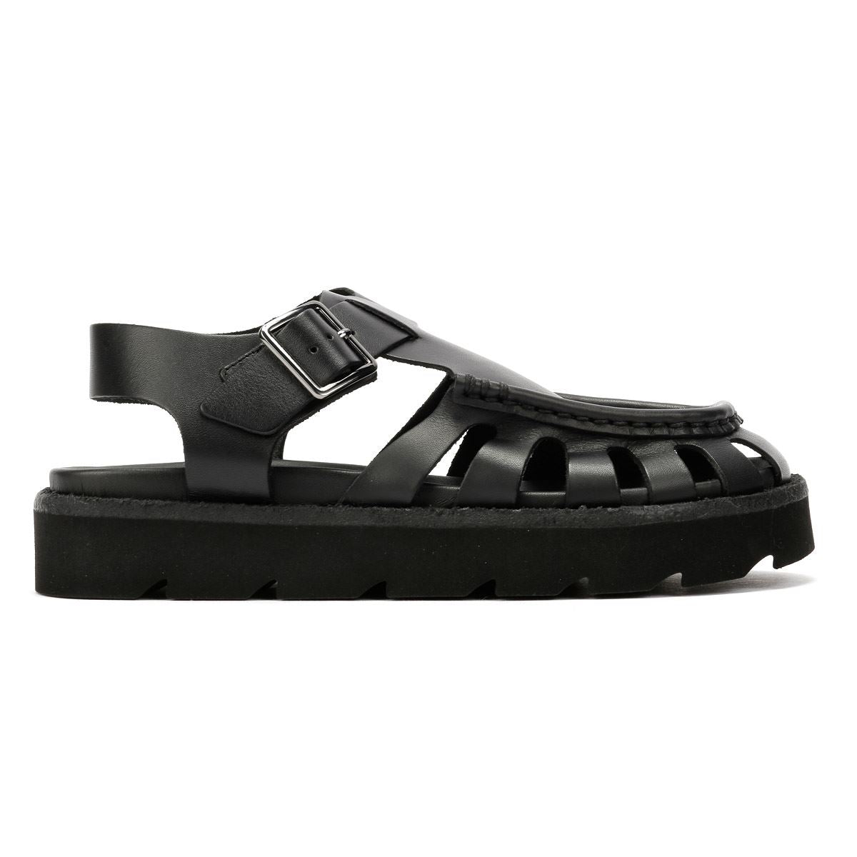 Clarks Originals Meadow Buckle Damen Sandalen Aus Schwarzem Leder