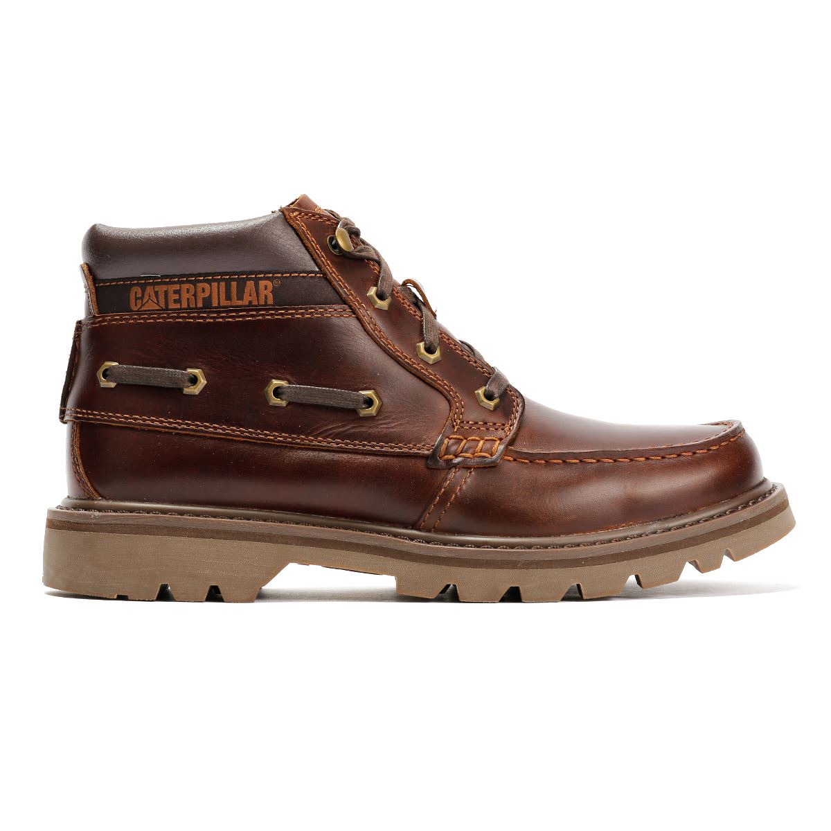 Caterpillar Colorado Boat Mid Leder Herren Braune Stiefel