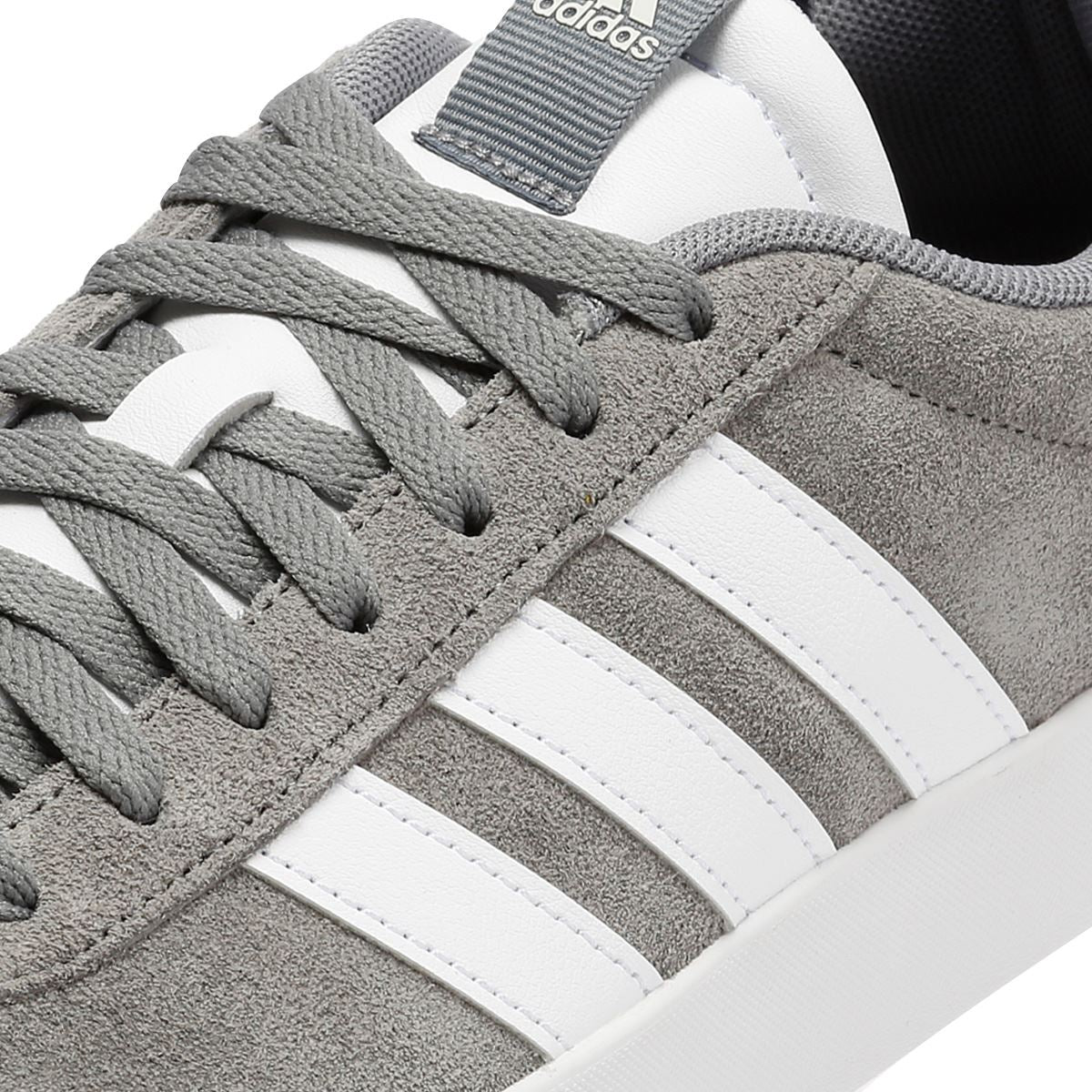 Adidas VL Court 3.0 Leder Herren Graue Turnschuhe