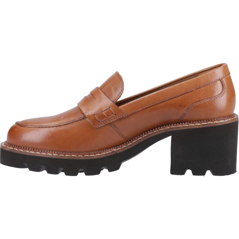 Hush Puppies Giavanna Leder Damen Tan Loafers