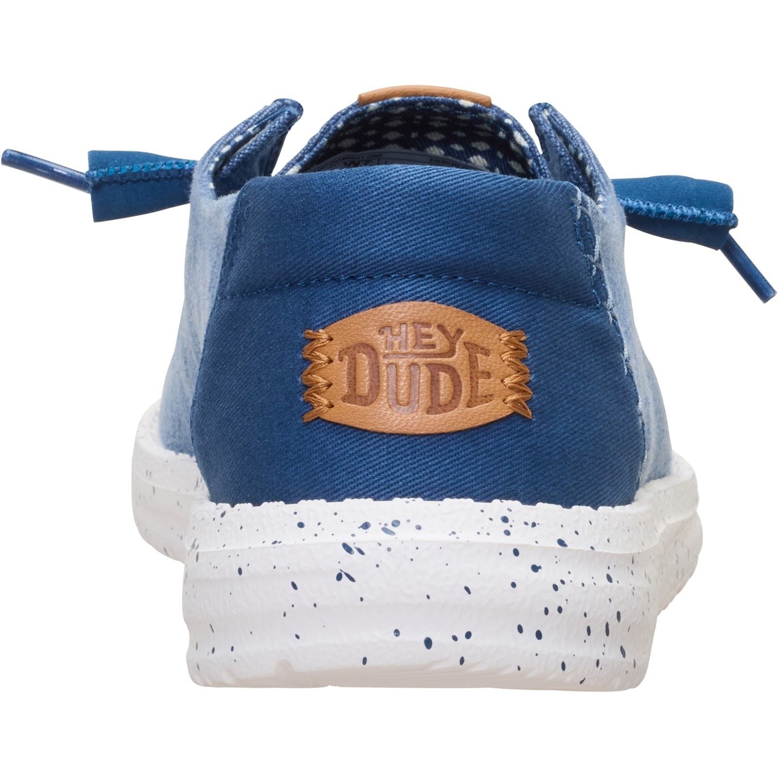 HEYDUDE Wendy Chambray Textil Damen Ensign Blau Freizeitschuhe