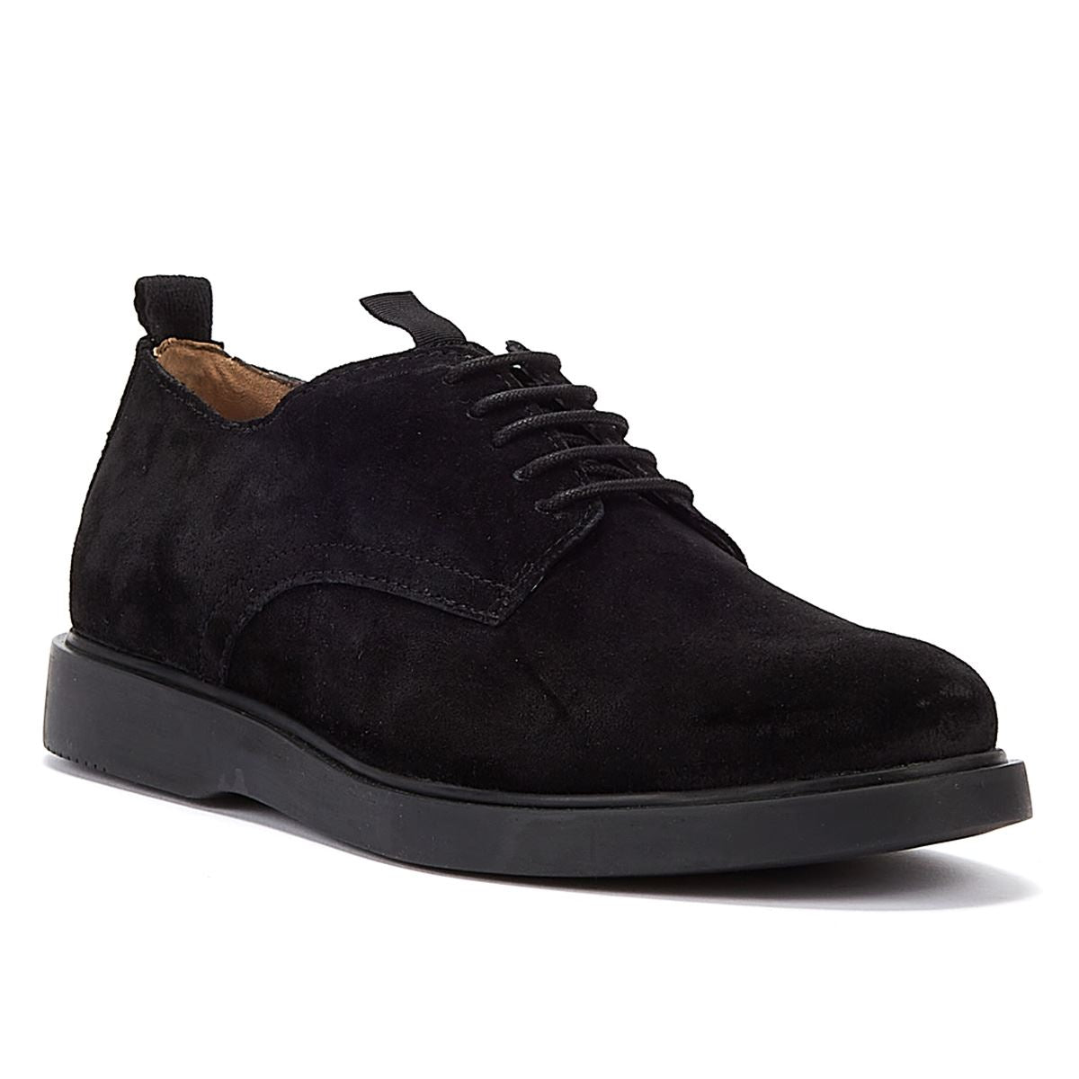 Hudson Barnstaple Wildleder Herren-Schnürschuhe In Schwarz
