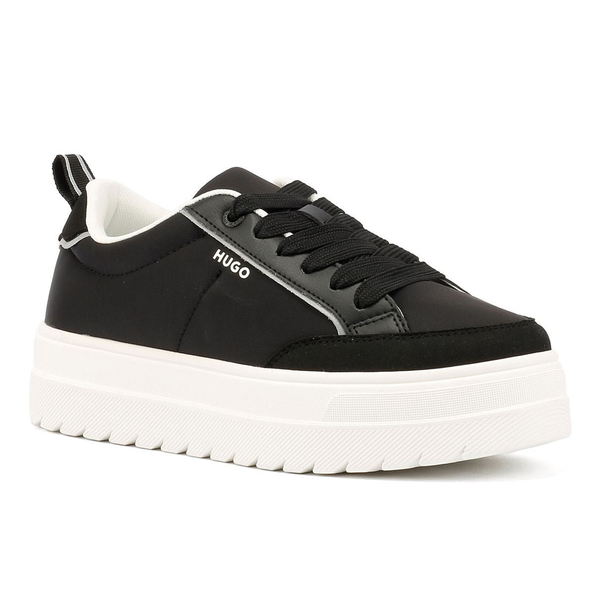 Hugo Lyssa Tennis Damen Sneakers In Schwarz