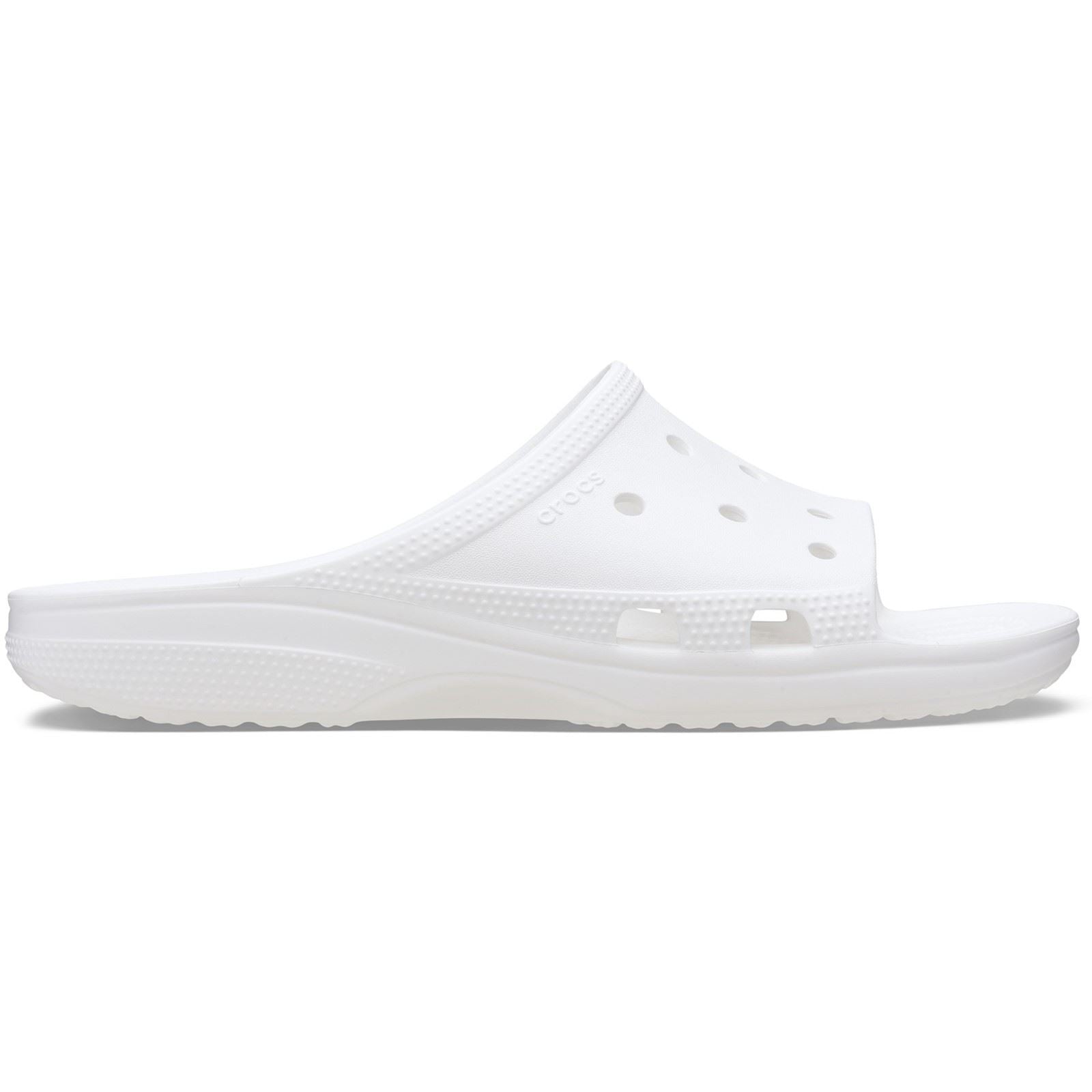 Crocs Classic Slide Thermoplastische Damenweiße Pantoletten
