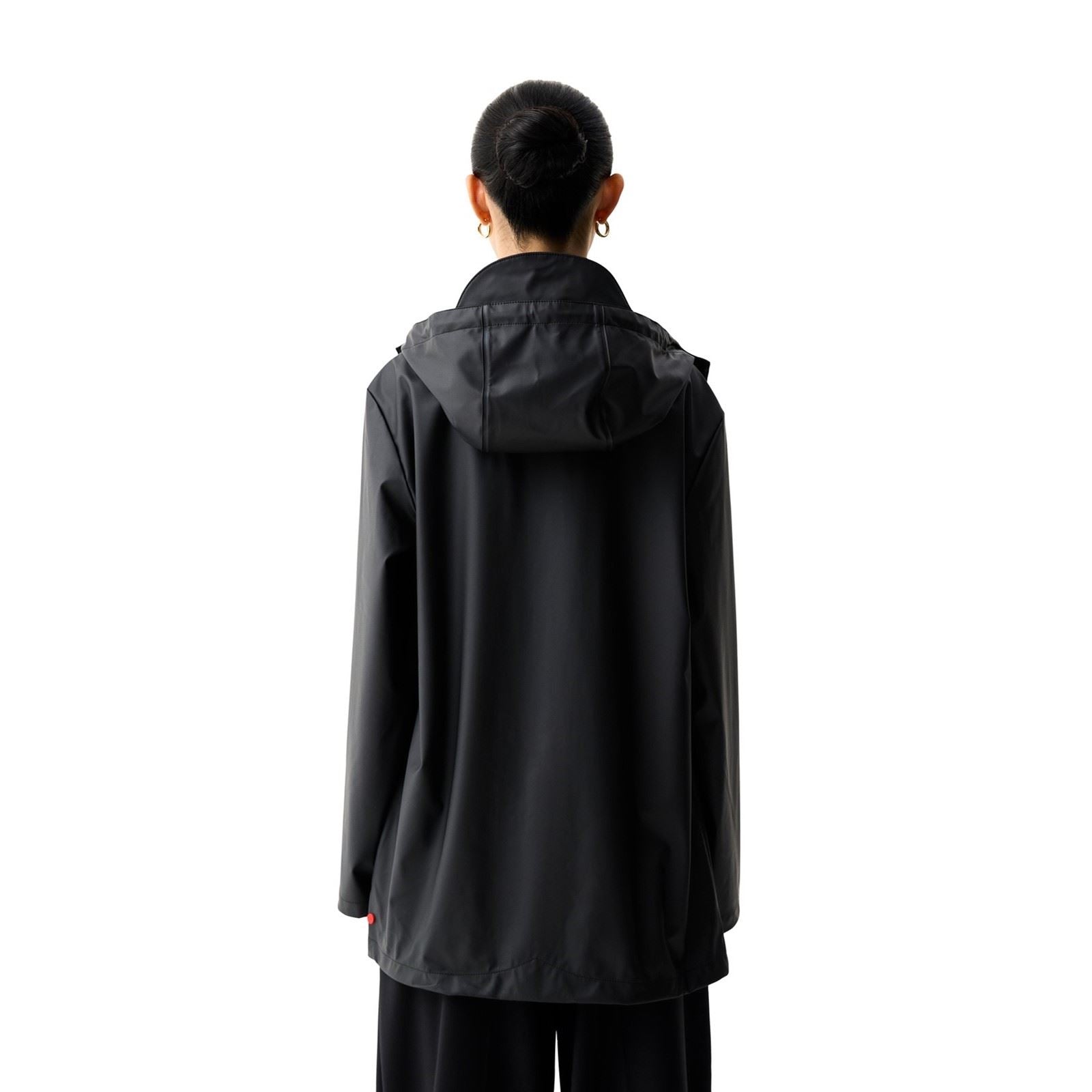 Hunter Jo Parka Unisex-Erwachsene Schwarze Regenjacke