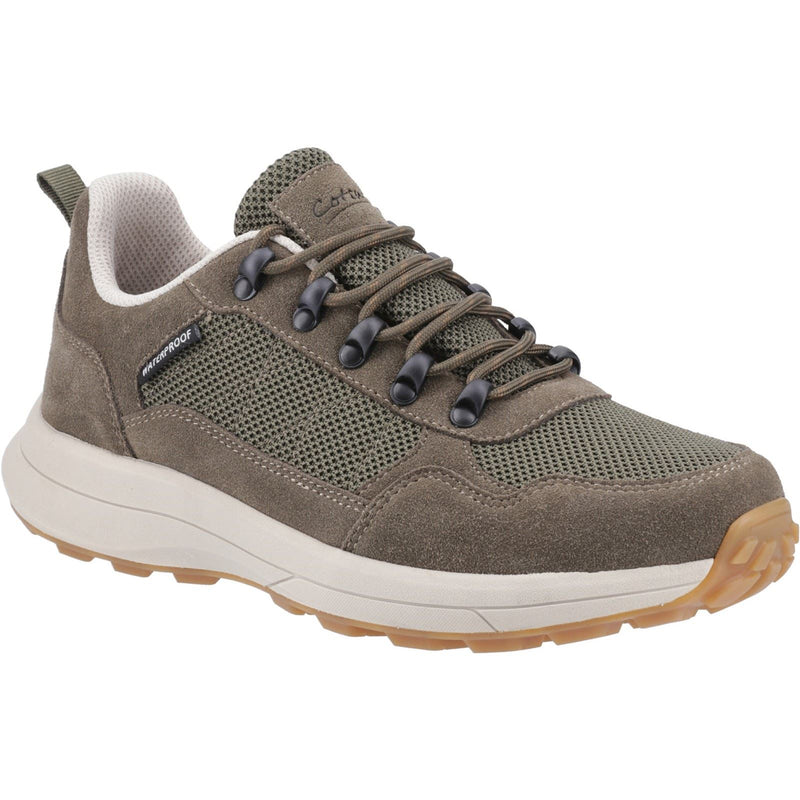 Cotswold Elmfield Wildleder Mesh Herren Sneaker In Khaki