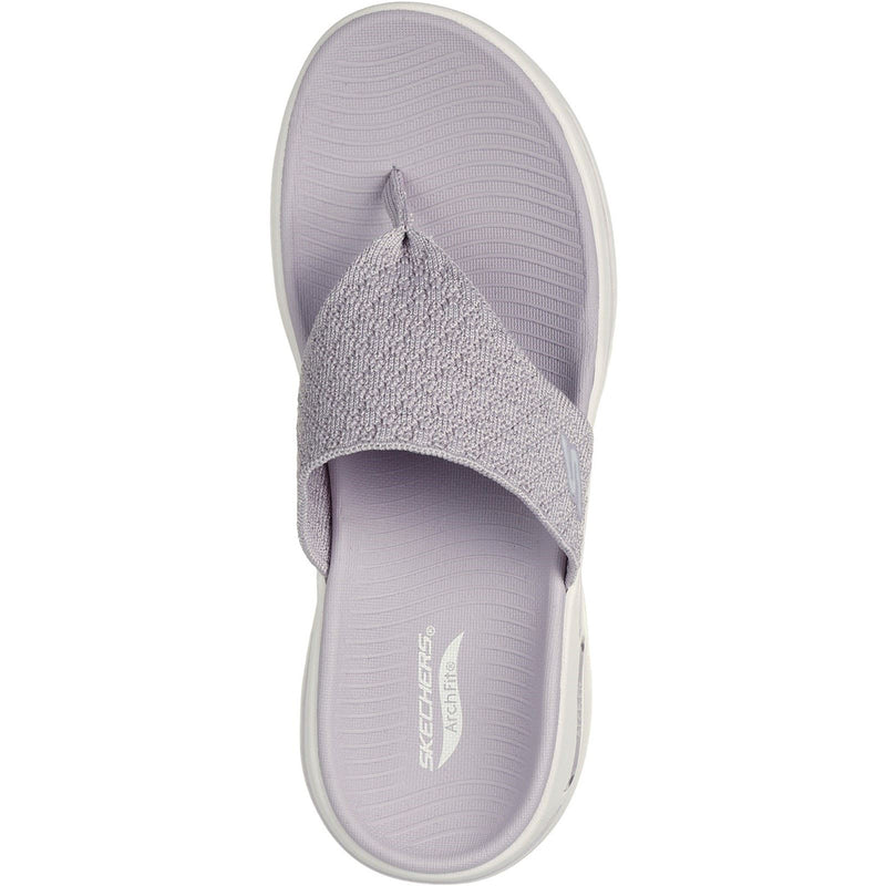 Skechers Go Walk Arch Fit Sandal Spellbound Polyester Damen Sandalen In Flieder