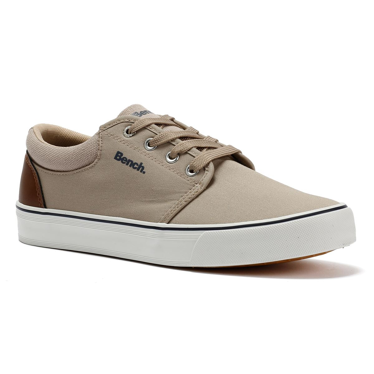 Bench Donnie Leinen Herren Sneakers In Beige