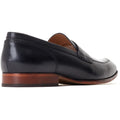 Base London Bruno Leder Herren Schwarze Mokassins