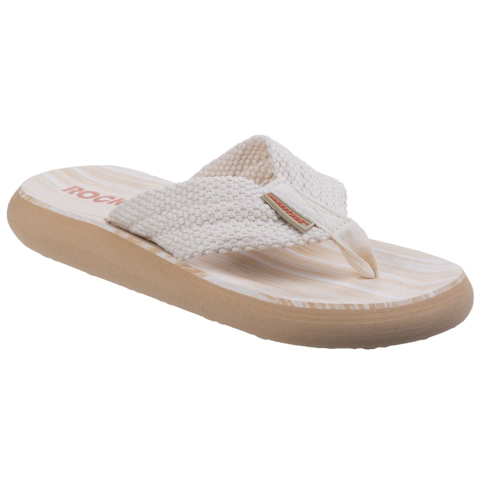 Rocket Dog Sunset Damen Zehensteg Sandalen In Creme