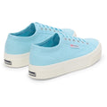 Superga 2740 PLATFORM Damen Sneakers Crystal Azul Aus Baumwolle