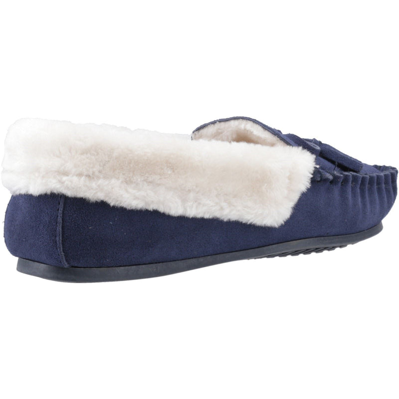 Hush Puppies Agnes Damen Hausschuhe aus Wildleder in Marineblau