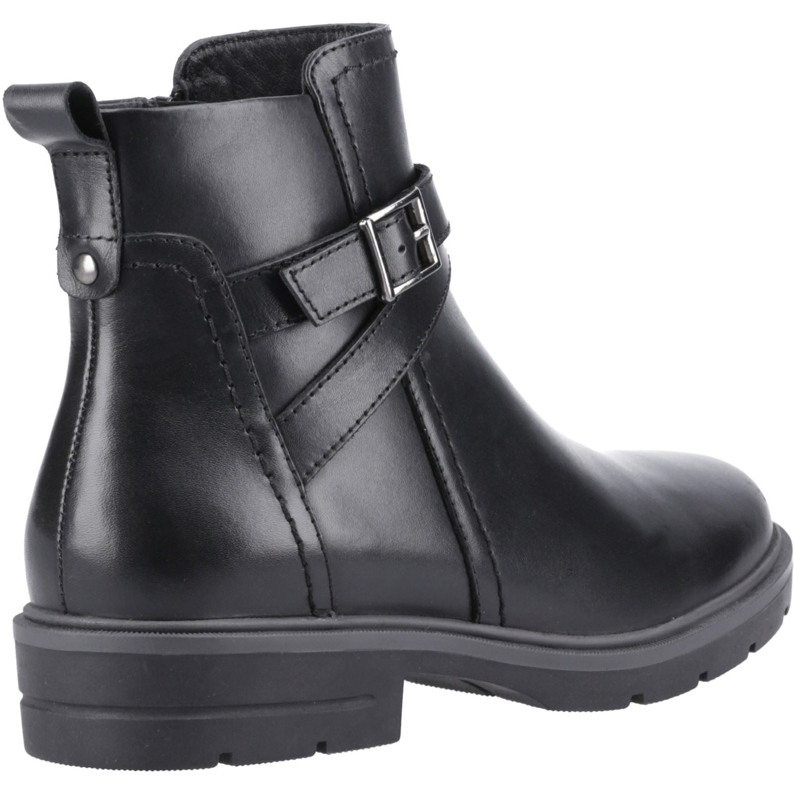 Hush Puppies Tove Damen Schwarze Farbe Lederstiefel