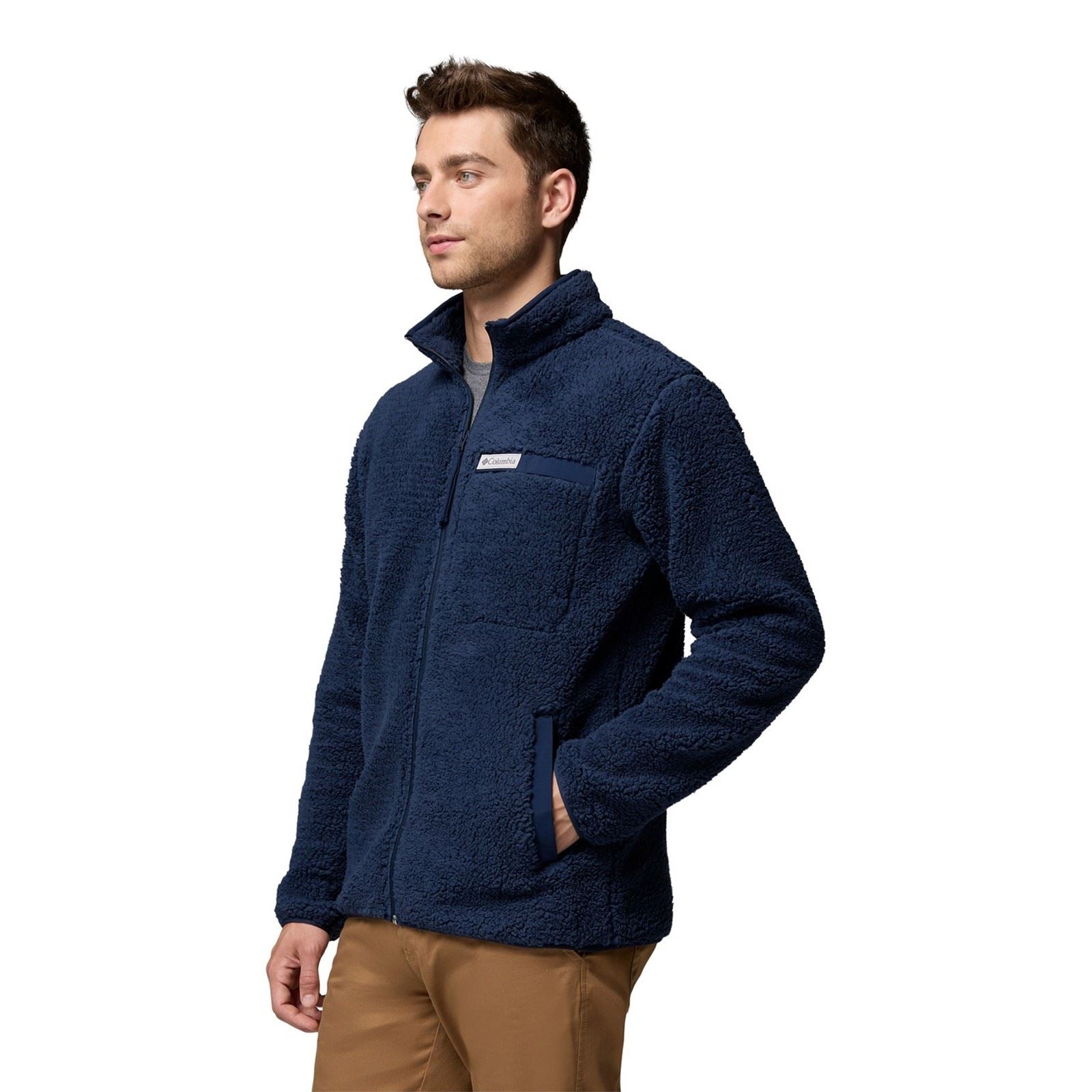 Columbia Rugged Ridge High Pile Full Zip Herren Blaue Fleecejacke