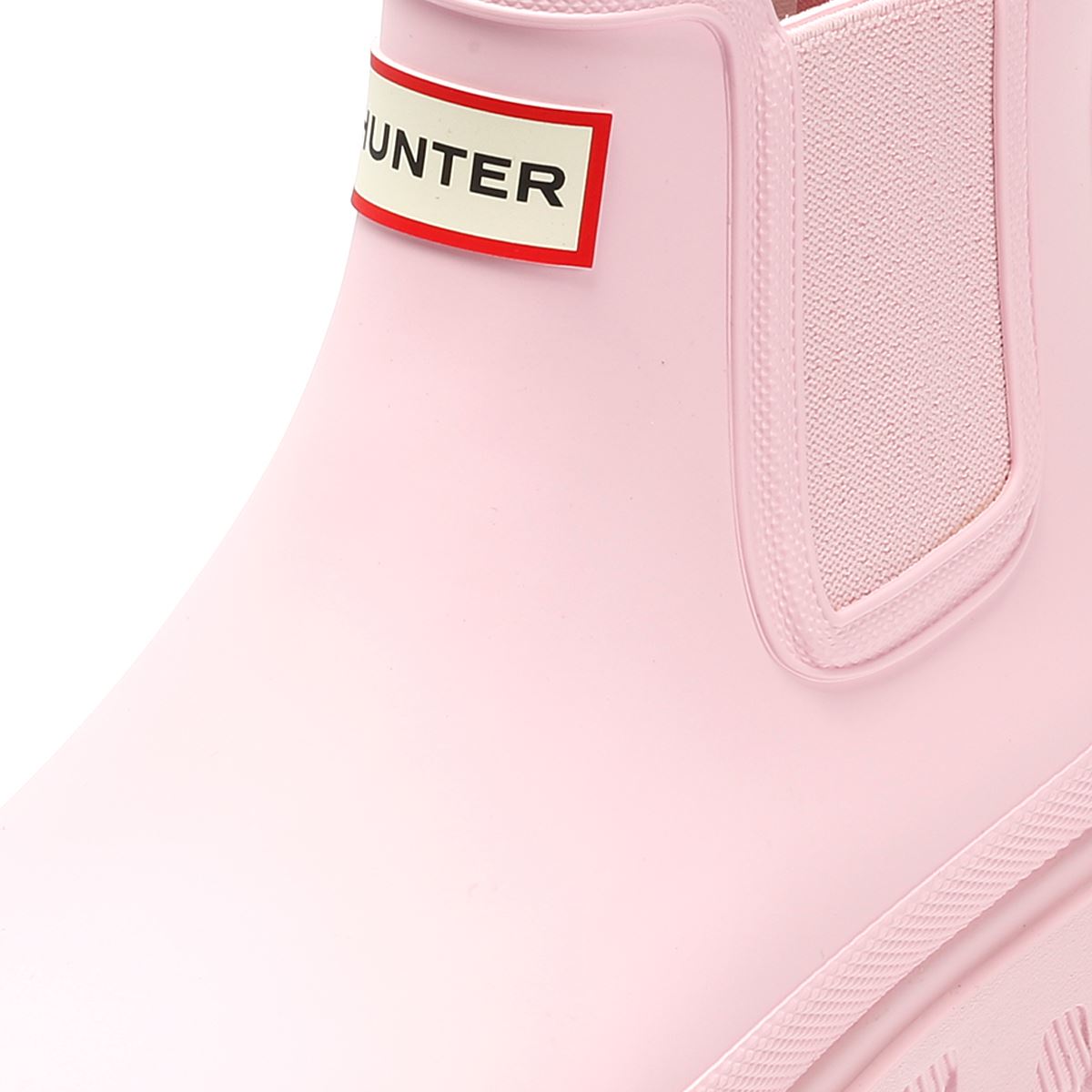 Hunter Downpour Chelsea Gummi Damen Rosa Gummistiefel