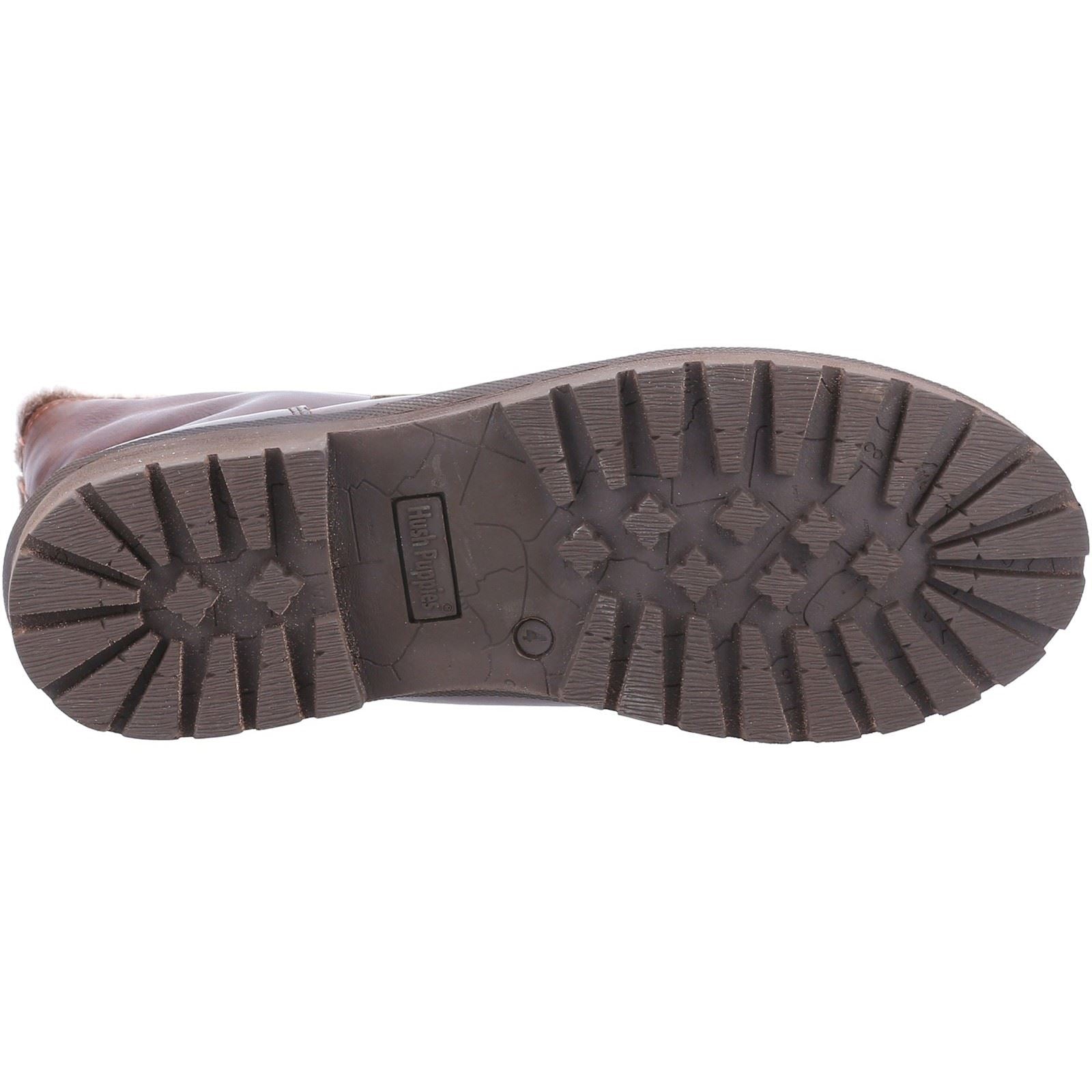 Hush Puppies Alice Leder Damen Kamelstiefel
