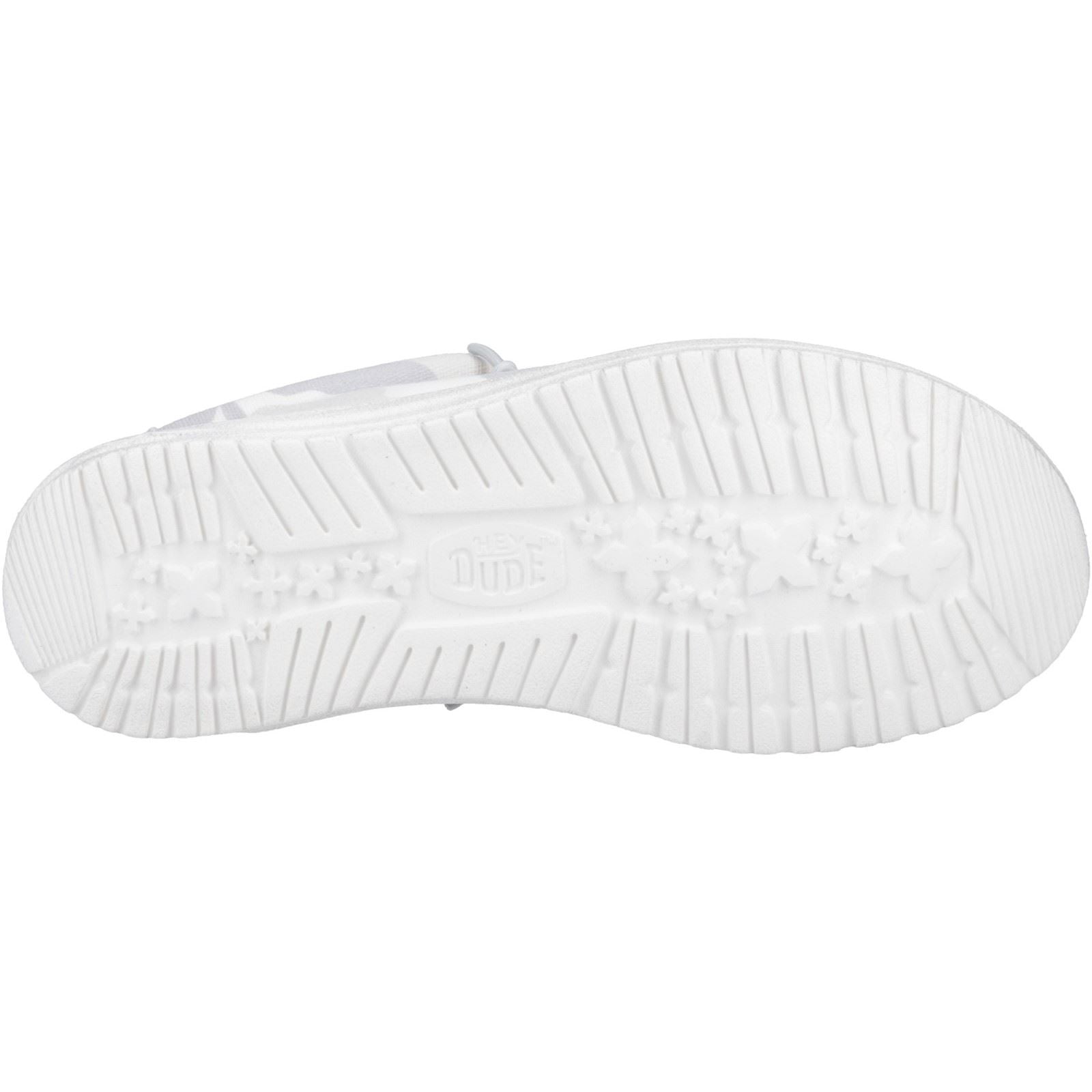 HEYDUDE Wally Washed Camo Herren Wüstentarnmuster Bootsschuhe In Graustufen