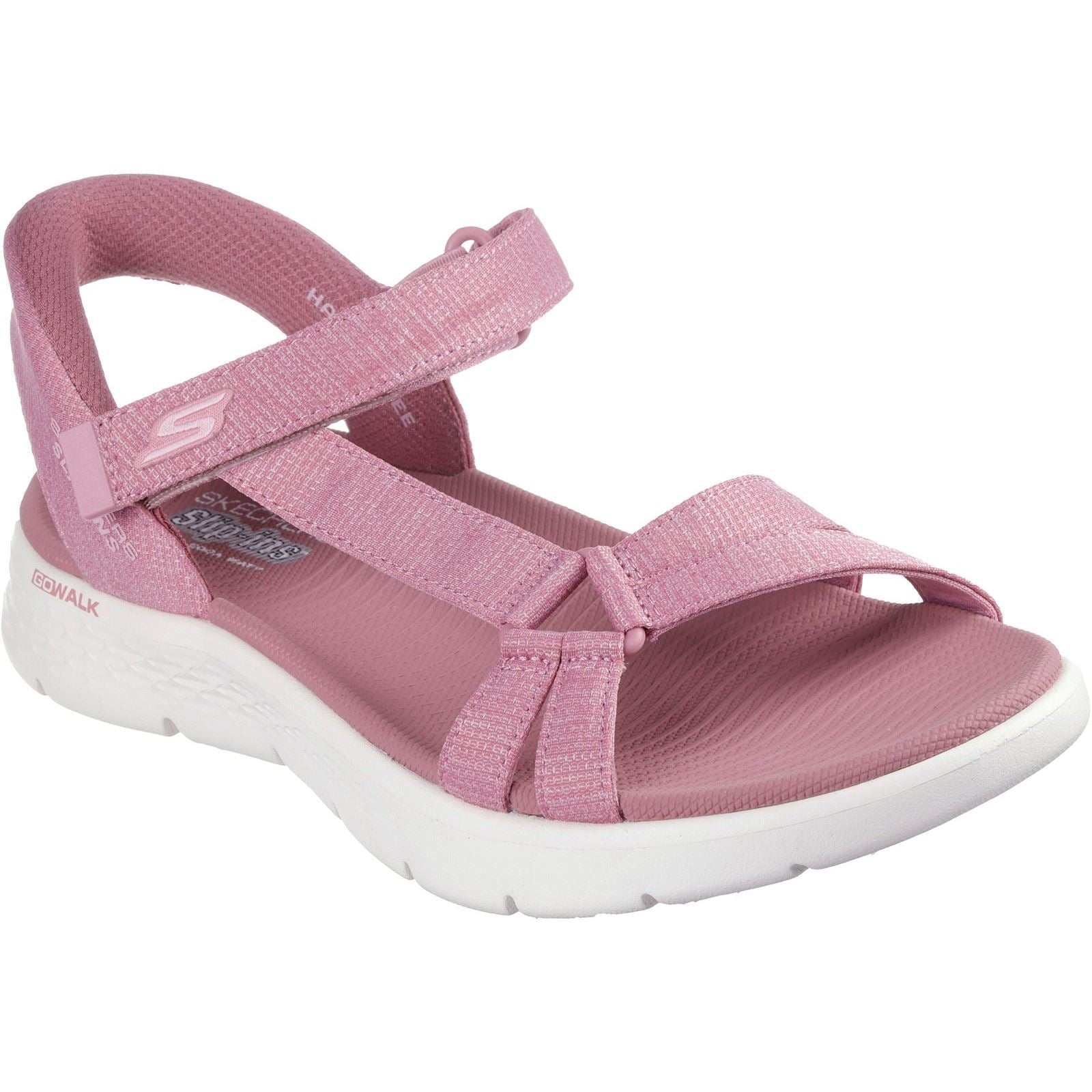 Skechers GO WALK Flex Illuminate Damen Sandalen In Malve