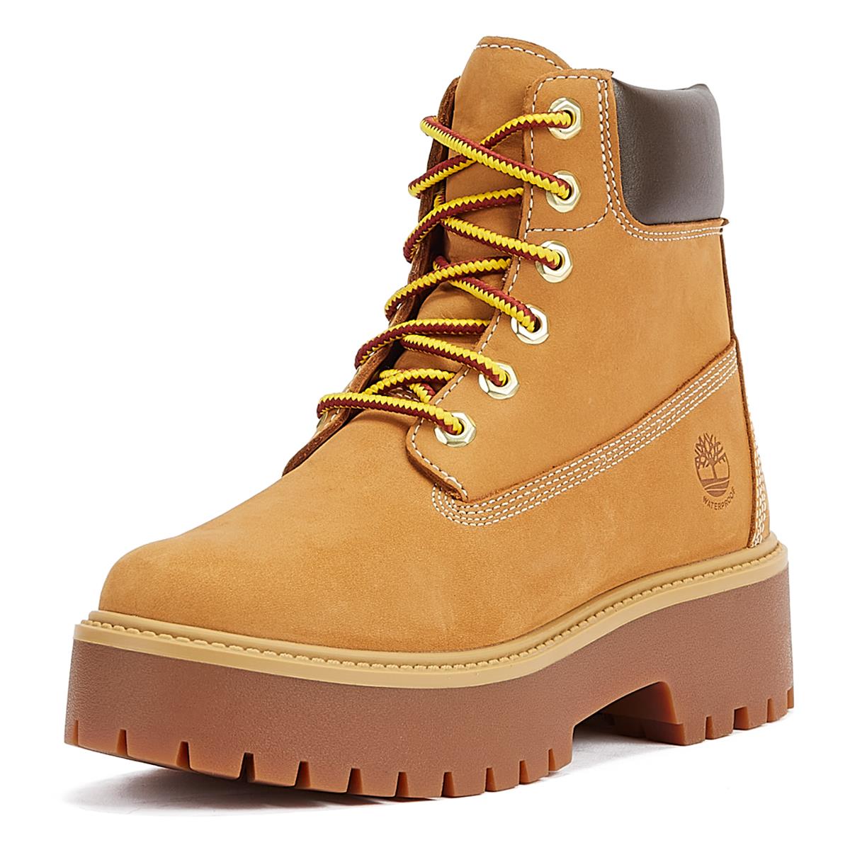 Timberland 6-Zoll-Premium-Plattform-Weizen-Nubuk-Damenstiefel In Braun