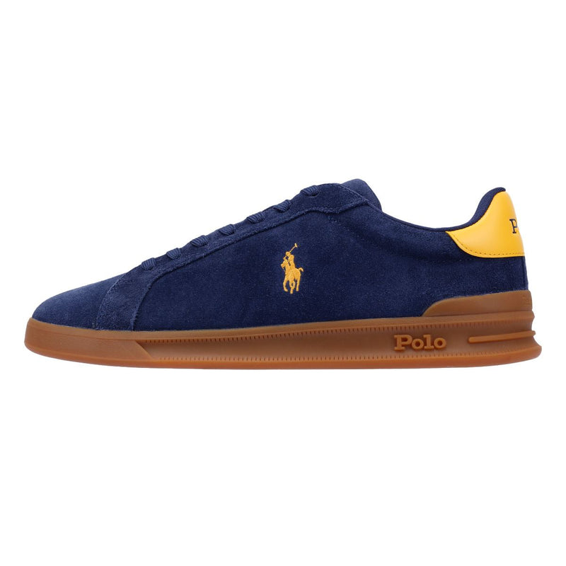 Ralph Lauren Heritage Court II Herren Sneaker Aus Blauem Wildleder
