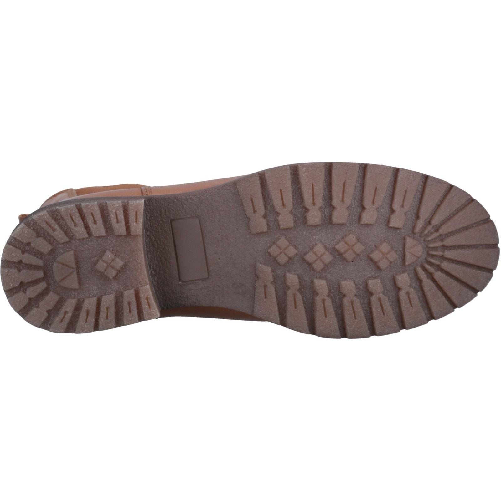 Hush Puppies Priya Leder Damen Tan Stiefel
